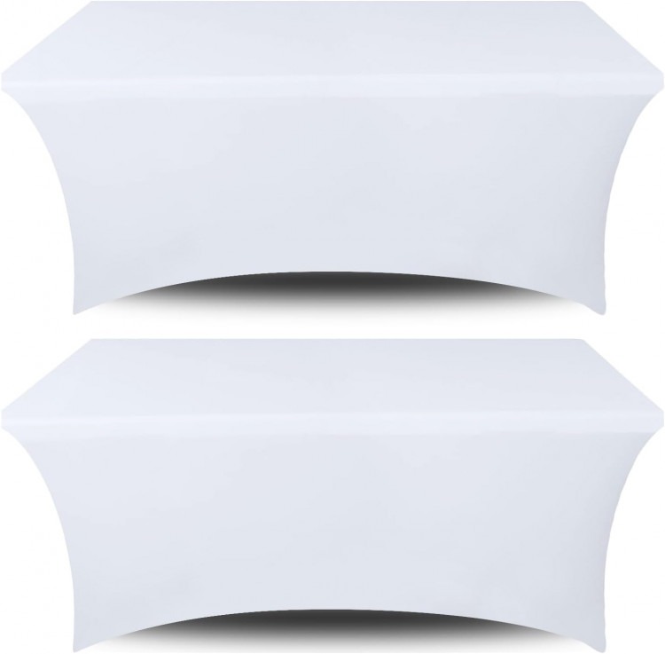 Spandex Table Cover Fitted Rectangular Tablecloth for 4ft Ta