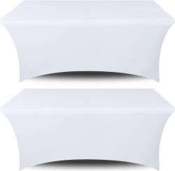 Spandex Table Cover Fitted Rectangular Tablecloth for 6ft Ta