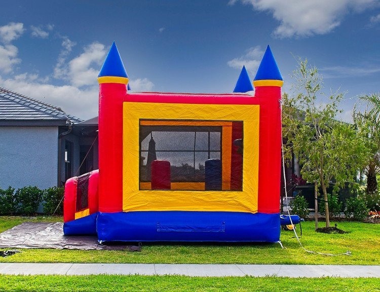 4 in 1 Obstacle Birthday Castle Bounce House