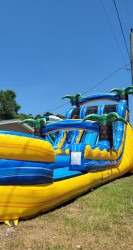 20250425 124726 1755556305 21' Lava Falls Dual Lane Water Slide with Pool