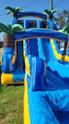 20250426 171702 1755556306 21' Lava Falls Dual Lane Water Slide with Pool