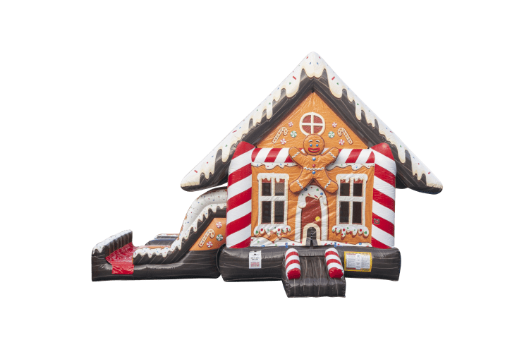 Gingerbread Bounce House with Slide